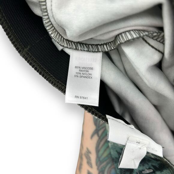 NEW J. Jill Ponte Stretch Floral Work Skirt Petite Small Green Blue Pink Rose - Picture 12 of 14